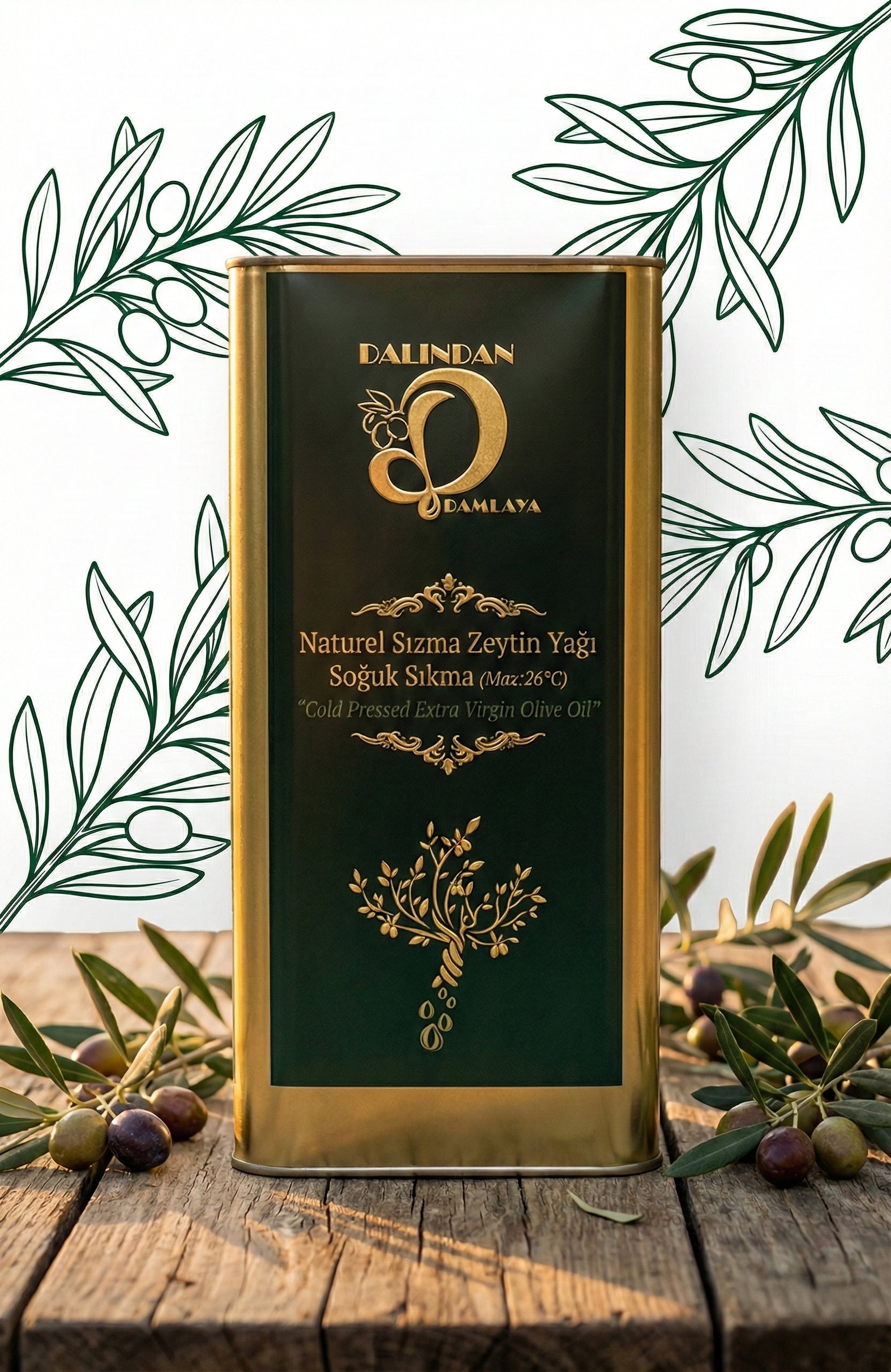 OZP Product Cold Pressed Extra Virgin Olive Oil 5 Liters Bulk