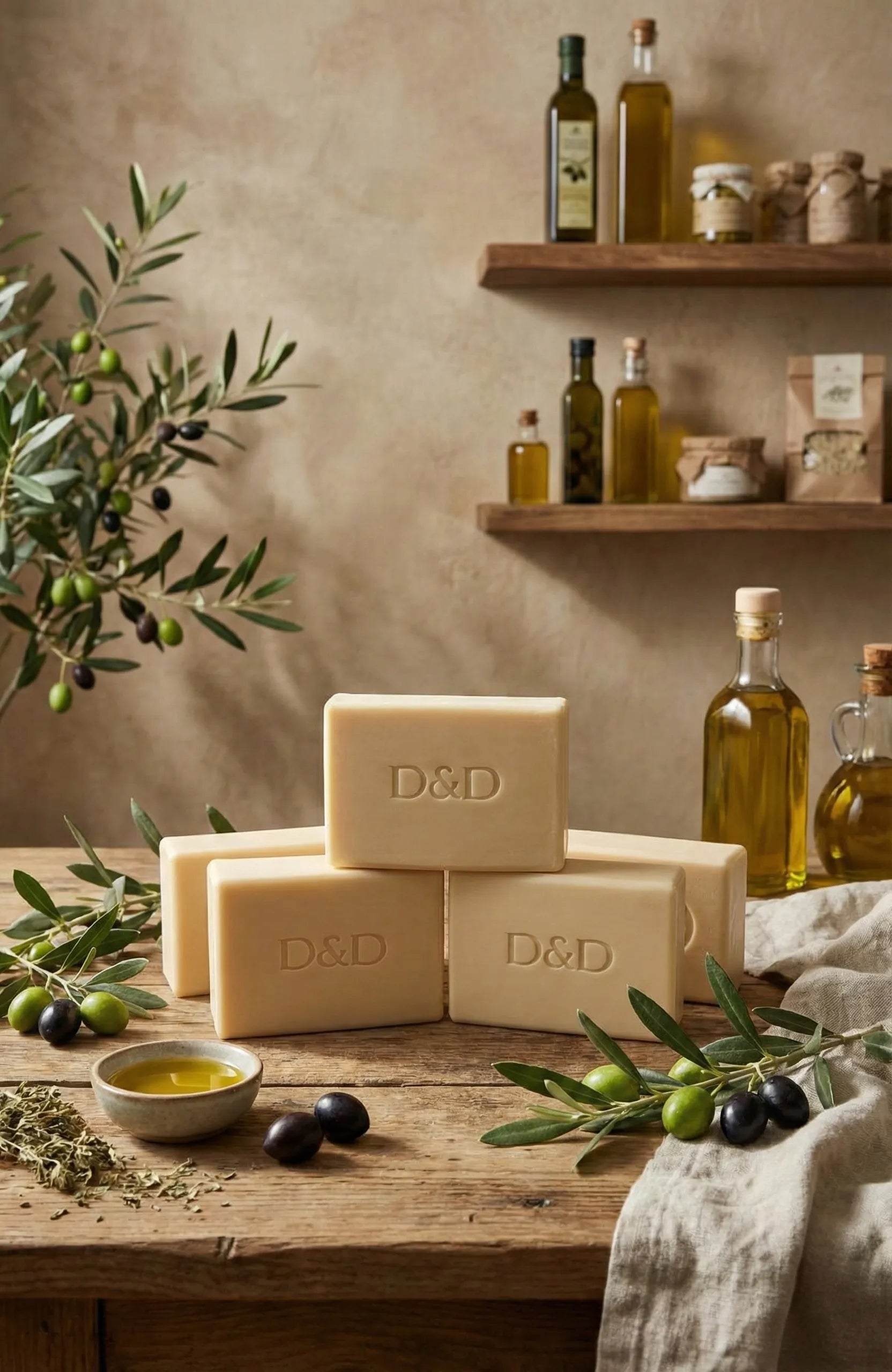 OZP Product Handmade Natural Olive Oil Soap Bar