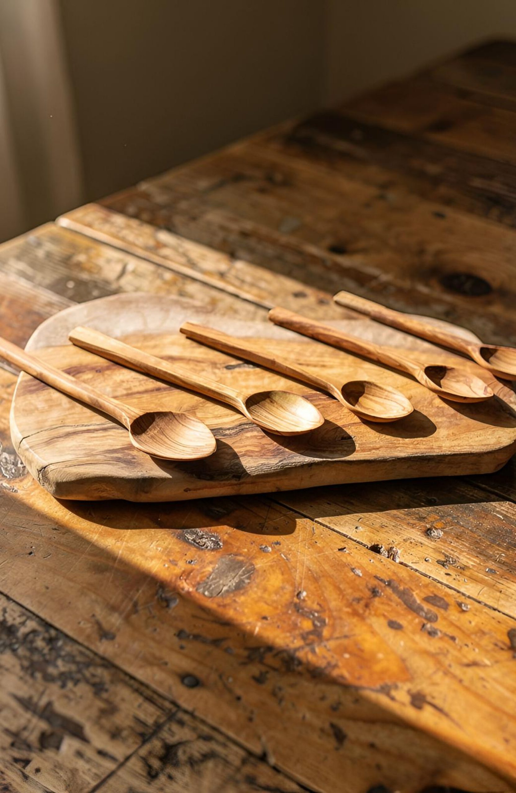 OZP Product Hand Carved Olive Wood Spoons